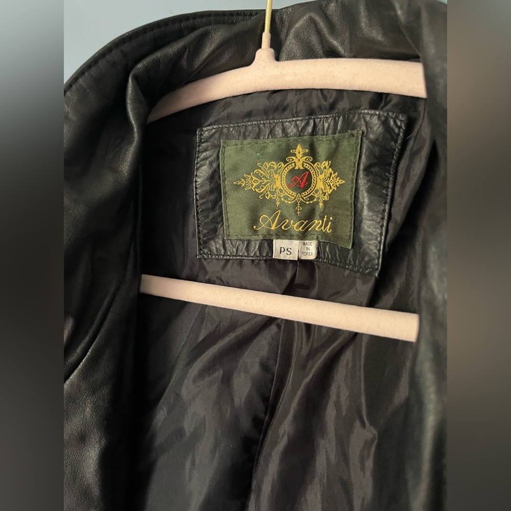 Vintage avanti leather trenchcoat